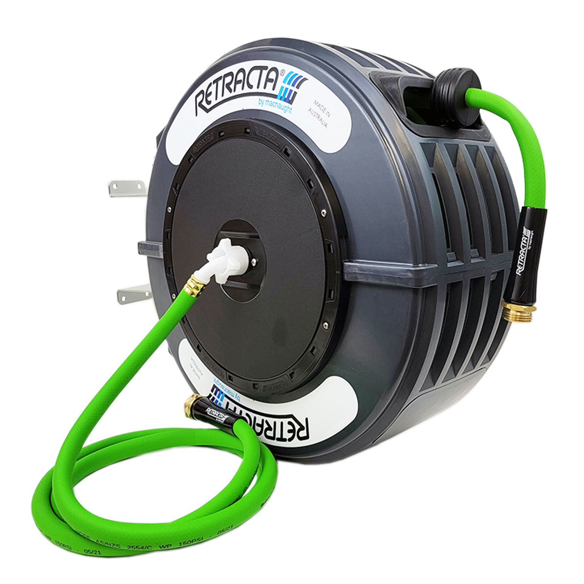 Garden Hose Reel - 60ft - Gray Case | Macnaught USA