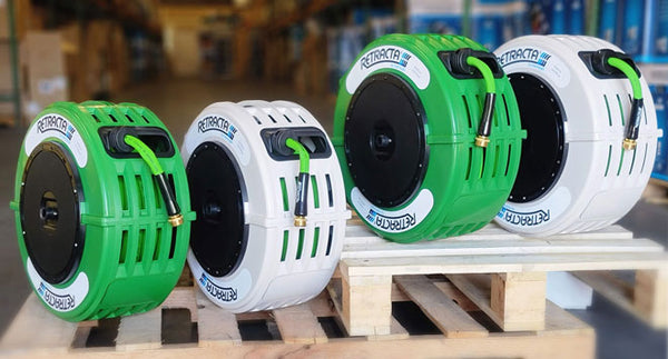 Retractable Garden Hose Reel, Now In 2 Colors with 60ft or 82ft hose!