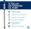 16 gallon Air Operated Oil Pump - Macnaught USA