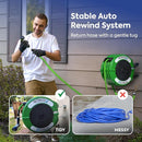 Macnaught Retractable Garden water hose reels which returns back with gentle tug