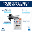 Macnaught KYPLUS Safety Locking Grease Coupler (NPT) - Macnaught USA