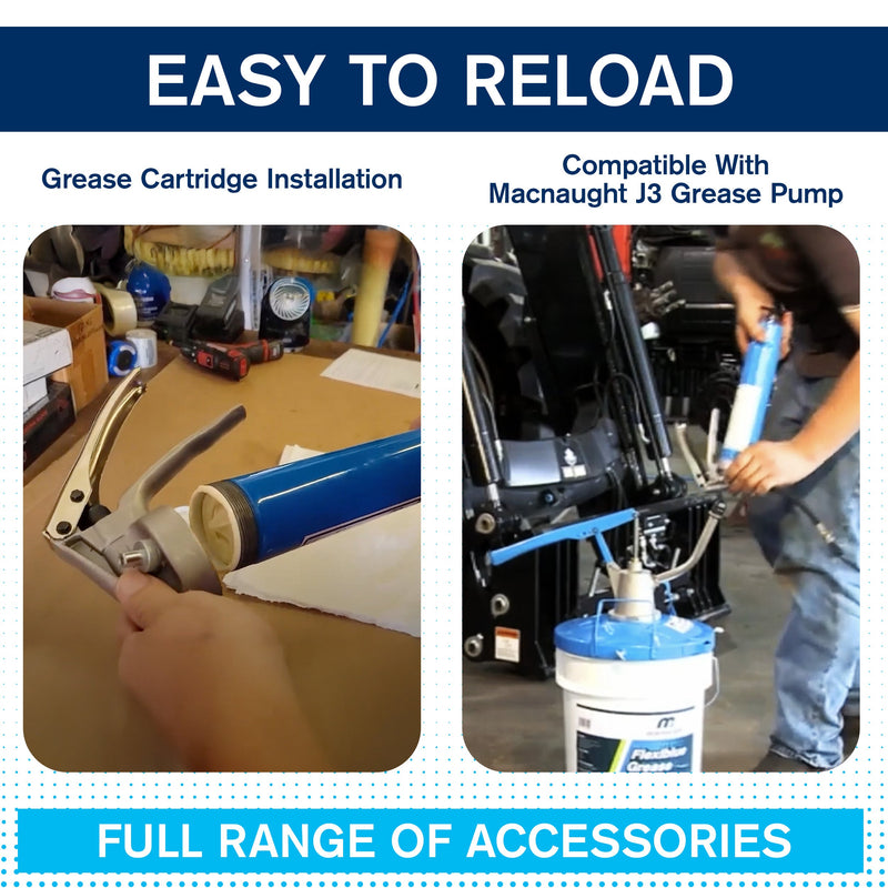 Manual Grease Gun Flexigun Macnaught USA Manual Grease Gun Flexigun Macnaught USA