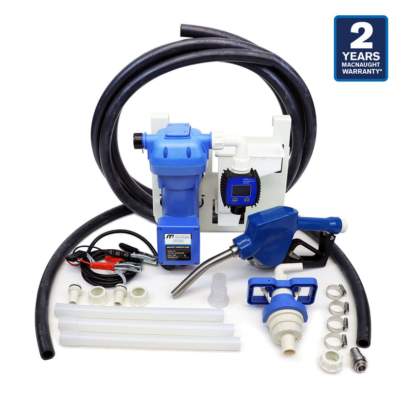 Macnaught M3 12V DEF Pump Kit 6.6 GPM with Auto Nozzle and Meter PN