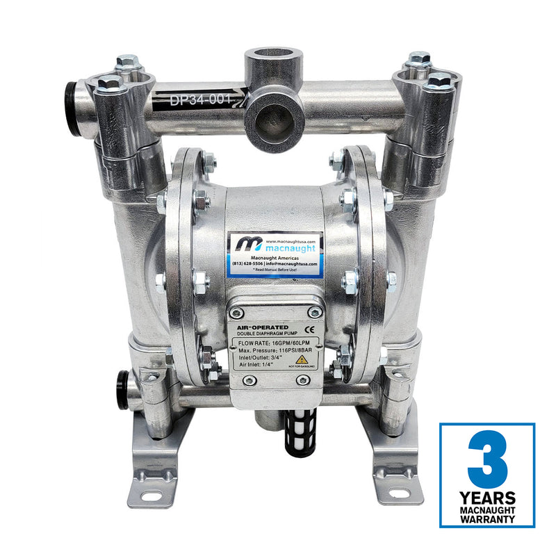 Macnaught M3 3/4 Inch Air Operated Double Diaphragm Pump PN