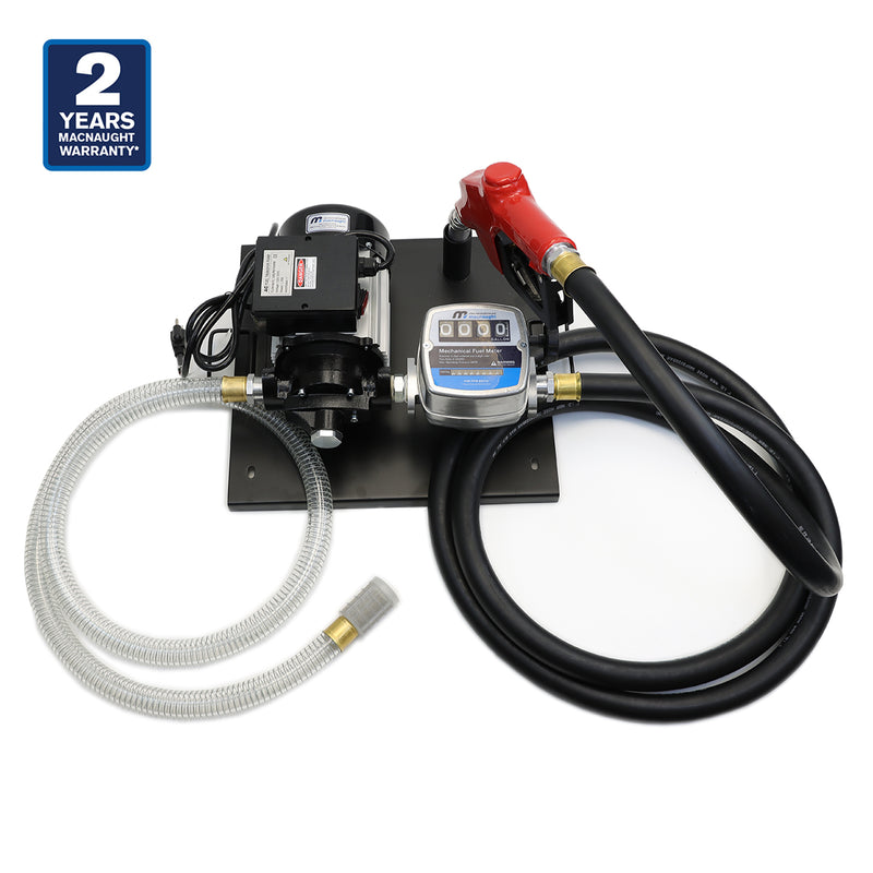 Macnaught M3 High Volume Diesel Pump with Auto Nozzle, 32 GPM  – PN