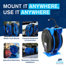 Macnaught M3 Slow Retraction Grease Safety Hose Reel 1/4” x 50 ft – PN