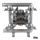 Max Flow FDA Compliant  AOD Pump 1.5" Tri-Clamp  47.6 GPM  SS/Teflon Dia - PN