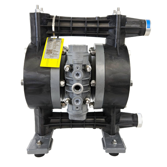 Max Flow Chemical Duty PVDF /Teflon Air Operated Double Diaphragm Pump 1"