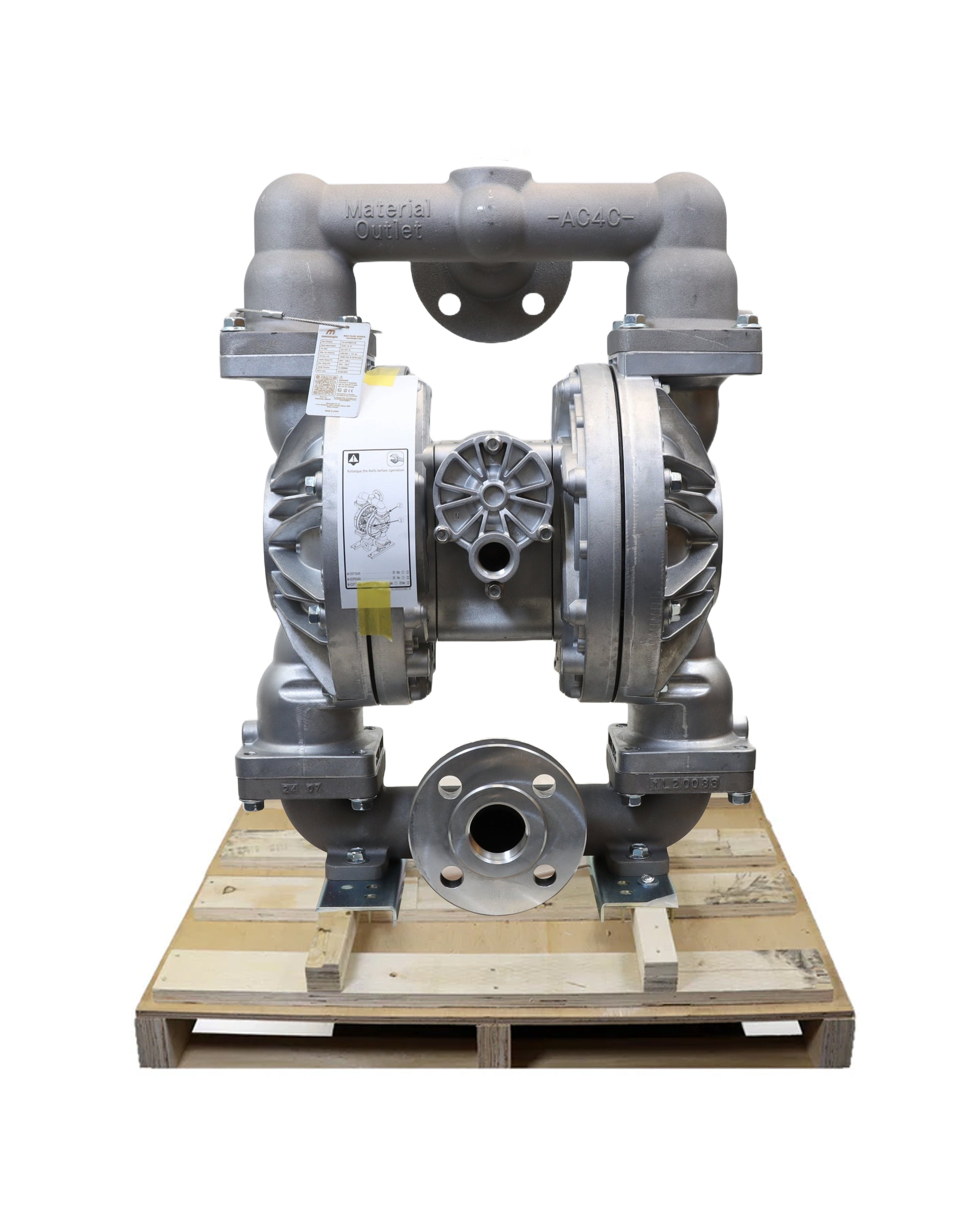 Macnaught Air Operated Double Diaphragm Pump backside image