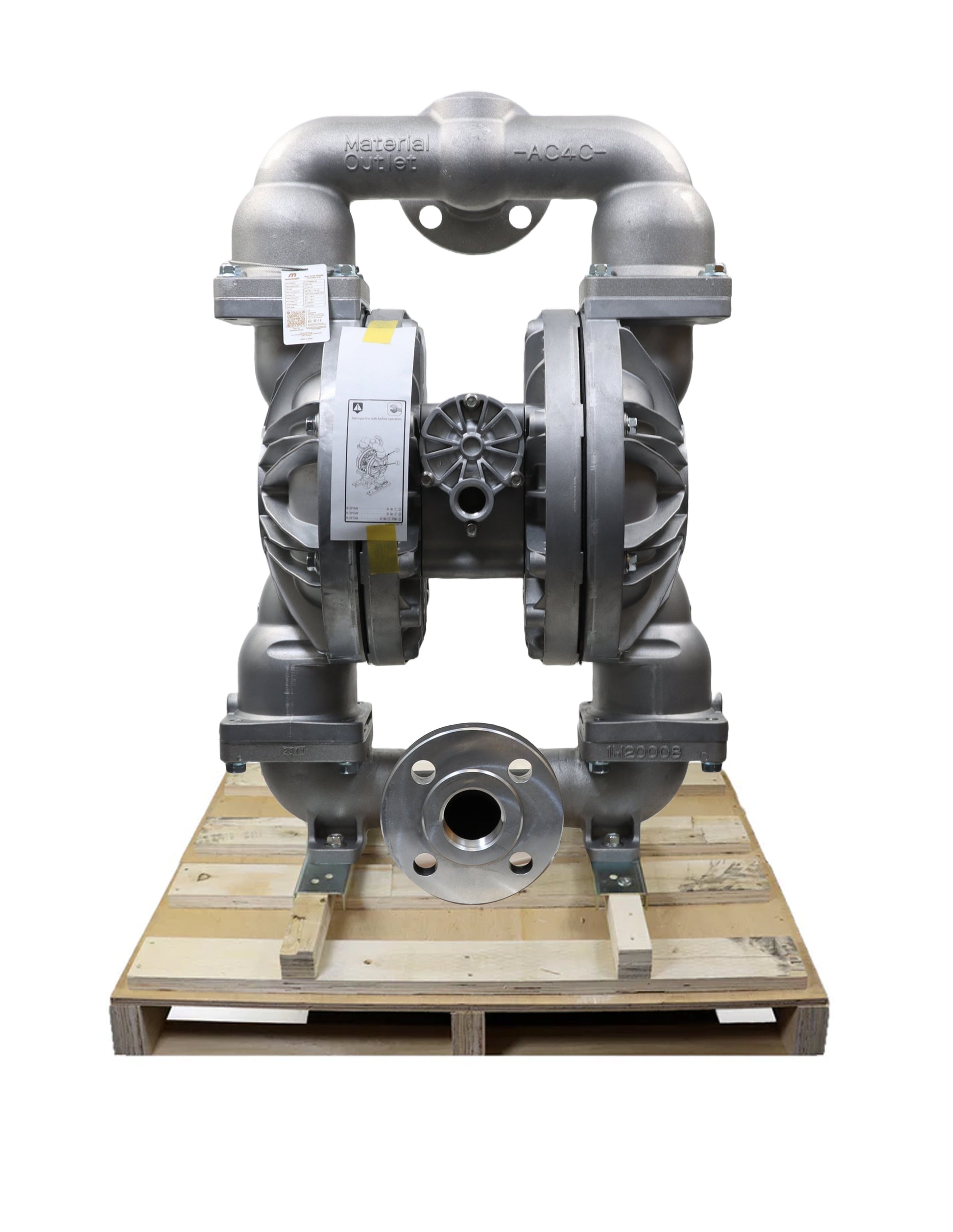 Macnaught Air Operated Diaphragm Pump from back side