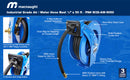 Industrial Grade Air / Water Hose Reel with 1/2in. x 50ft hose, 300 PSI Shop and Truck Mount Duty  PN