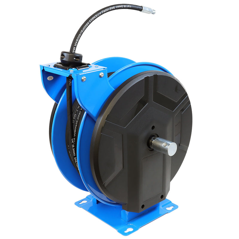 Retractable M3 Slow Retraction Greaese Hose Reel 1/4” x 50 ft