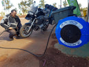 Retractable Air Hose Reel used to fill air in vehicle, real image