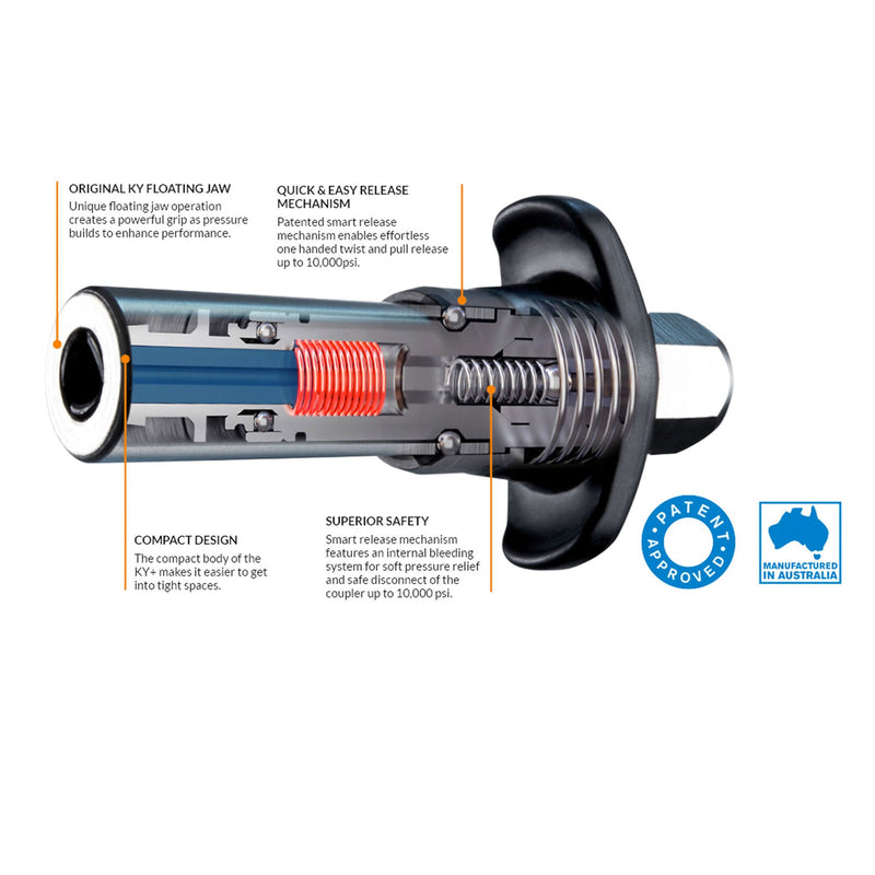 Safety Locking Grease Coupler - Macnaught