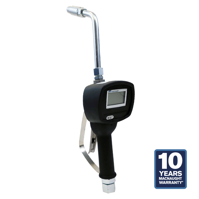 Macnaught Electronic Metered Oil Control Gun with Rigid Extension - 10 Years Warranty
