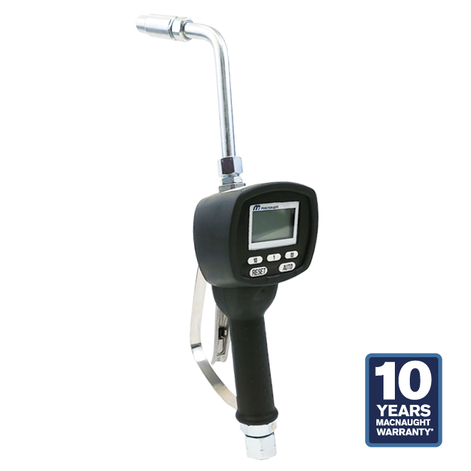 Macnaught Electronic Preset Metered Oil Control Gun with Rigid Extension - 10 Years Warranty