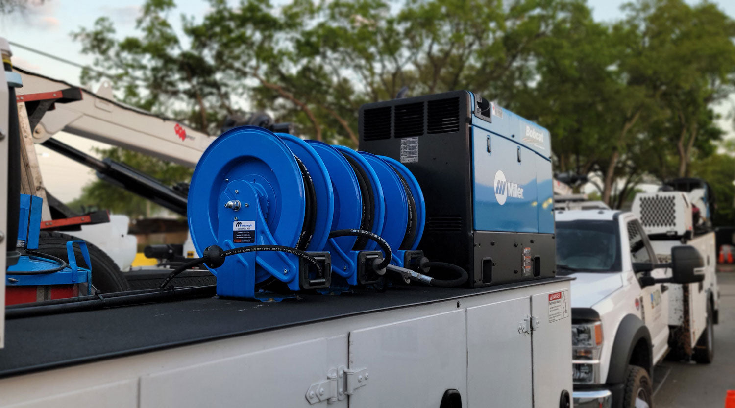 Metal Retractable Water & Air Hose Reel Macnaught USA