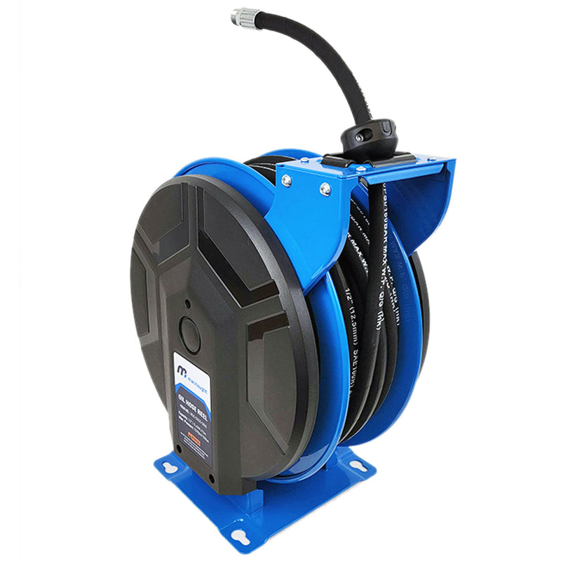 Retractable M3 Heavy Duty Slow Retraction with cover Oil Hose Reel ½” x 50 ft – PN