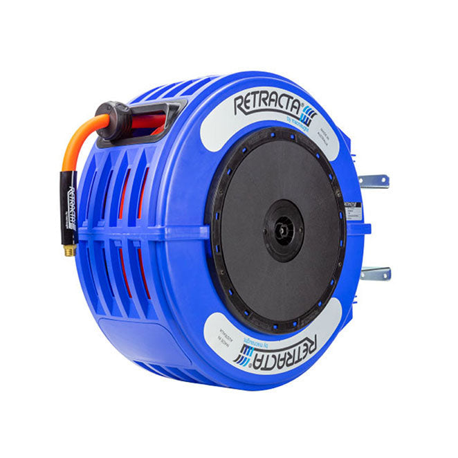 Macnaught Retractable Hose Reel for Air or Water with 1/2” x 65 ft Hose