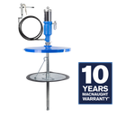 Macnaught High Volume Heavy Duty Air Operated Grease Pump With Booster Gun and Follower